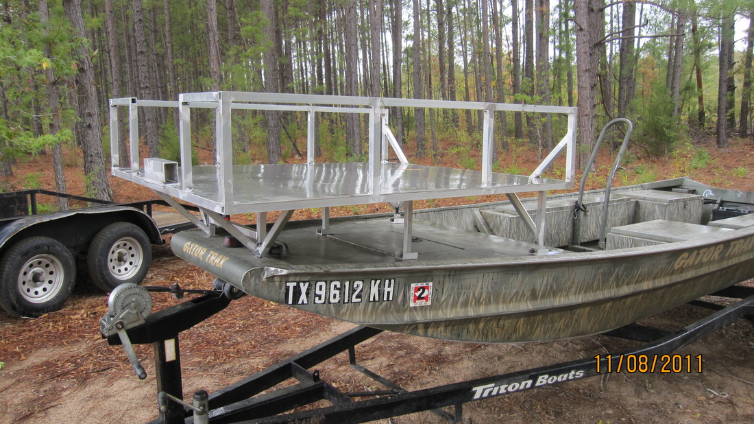 Removable Bowfishing Rails - Gator Trax Boats